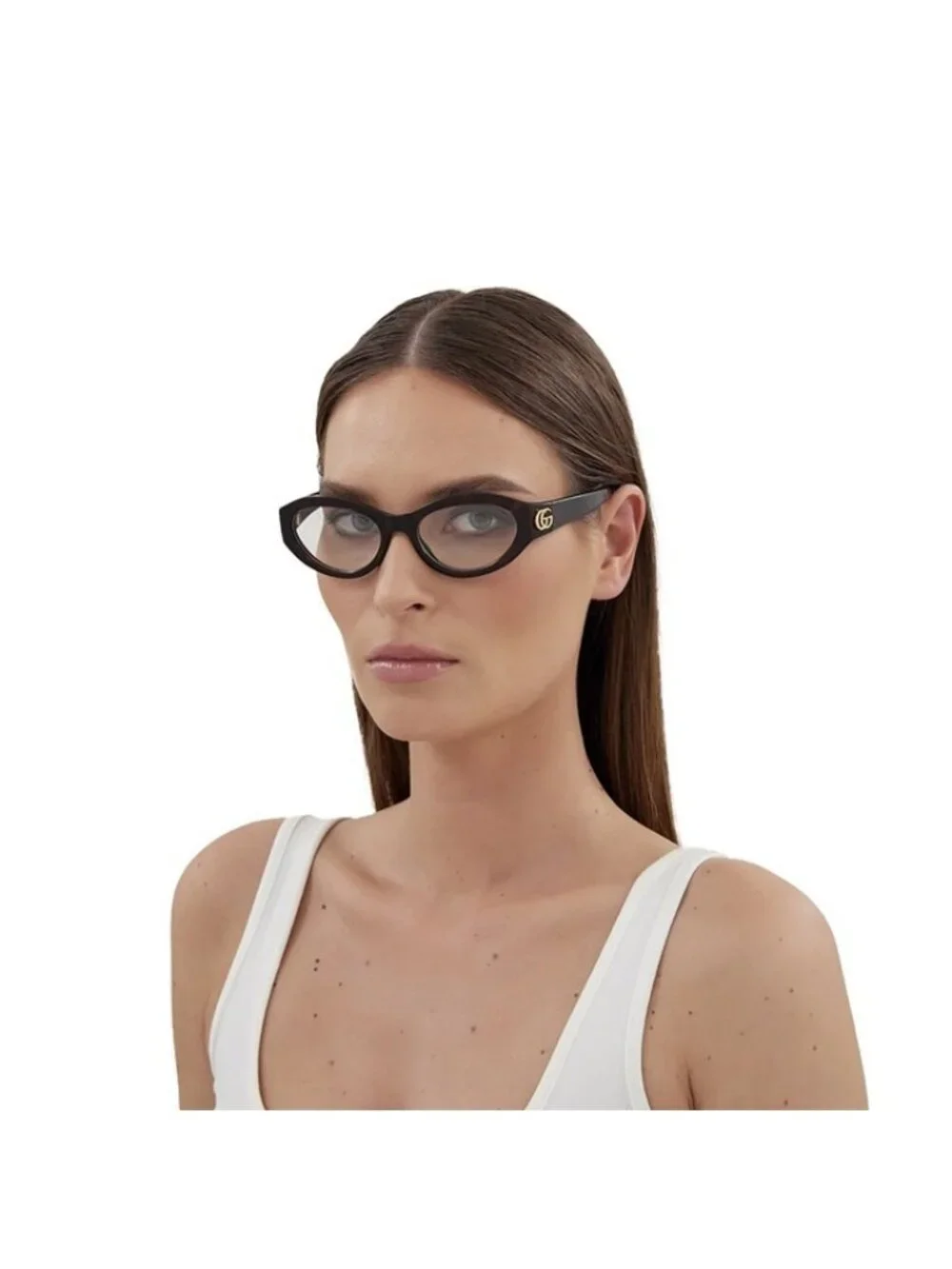 Gucci GG1405O 002 Eyeglasses Havana 51mm Cat Eye Frame